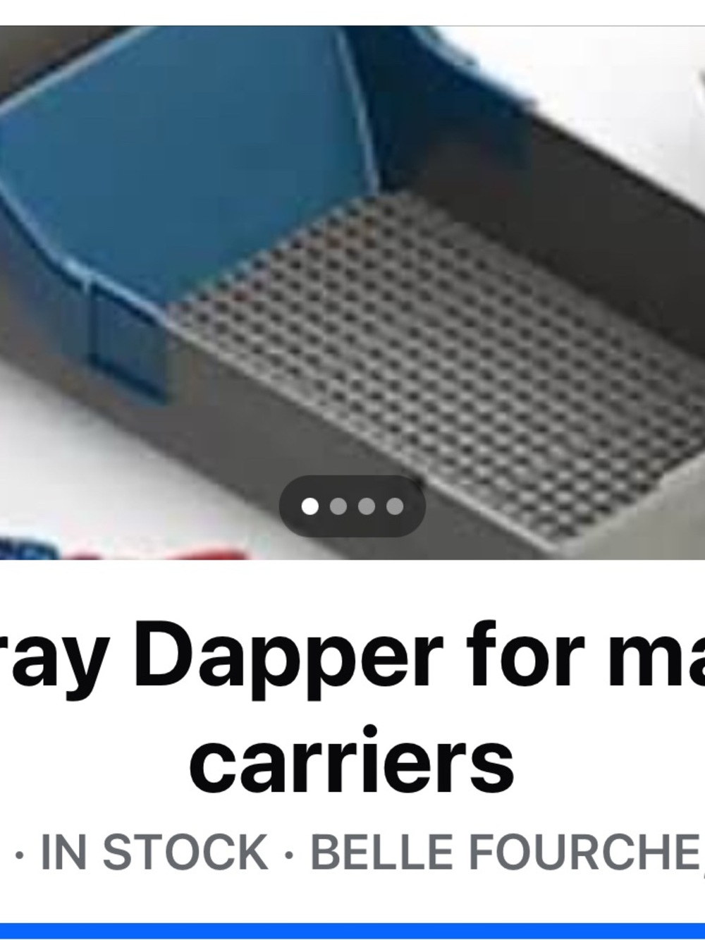 Blue and Gray Mail Tray Organizer